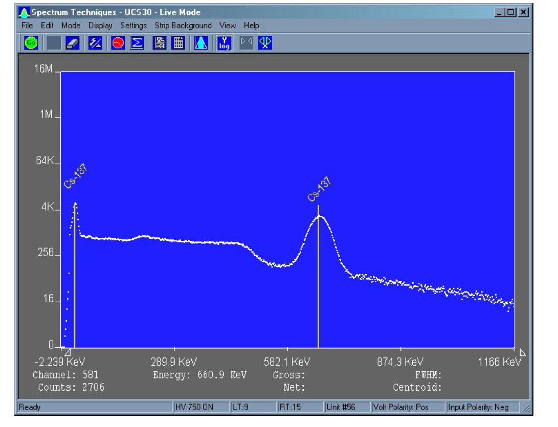 UCX software for UCS30 spectrometer