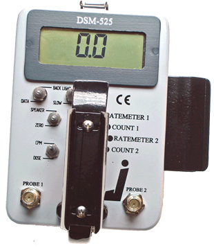 DSM-525 dual probe survey meter