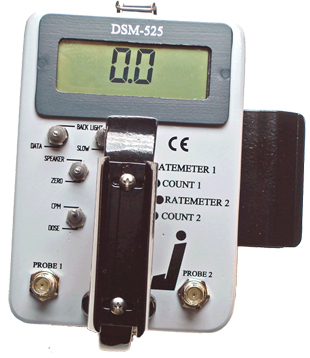 DSM-525 dual probe radiation survey meter