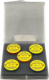 RSS5 check source kit with 5 radioactive isotopes