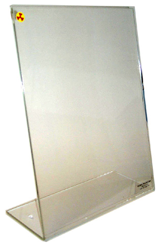 Acrylic benchtop beta radiation shield, for P-32