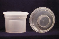 Model 132G-E Marinelli Beakers with Lid, 1 liter, 8.3 cm endcap diameter, used with radioactive liquid and solid samples