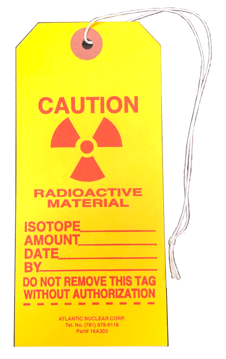 radiation warning tag