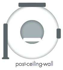 post-ceiling-wall configuration for Dorado-1 laser system