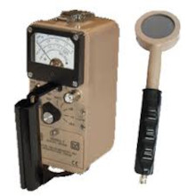 Used Model 3 Radiation Survey meter with Model 44-9 pancake G-M probe