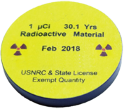 radioactive isotope check source